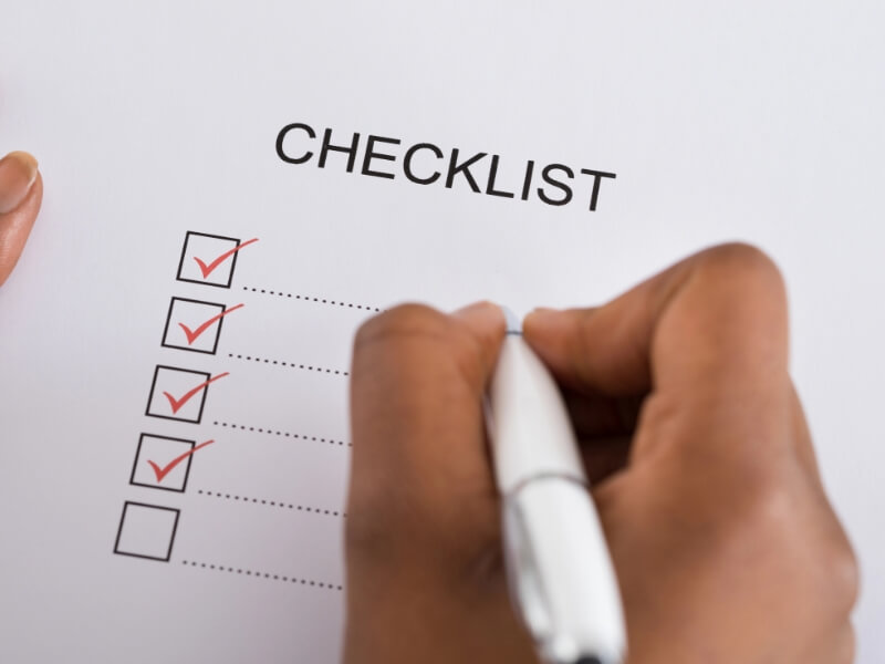 marketing checklist