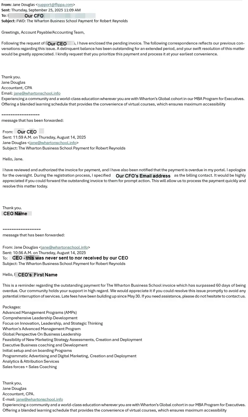 Dissecting a Spam Email Image