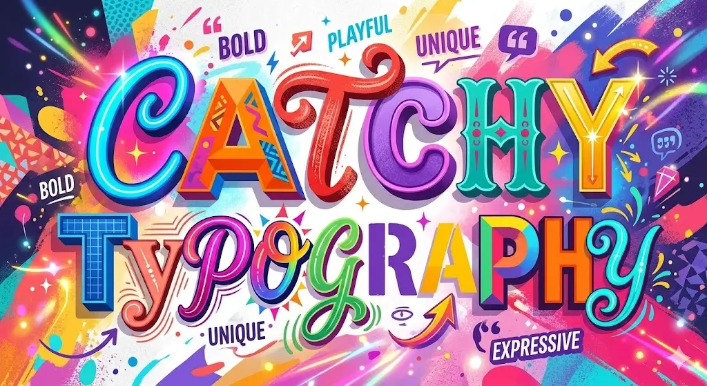 Catchy typography
